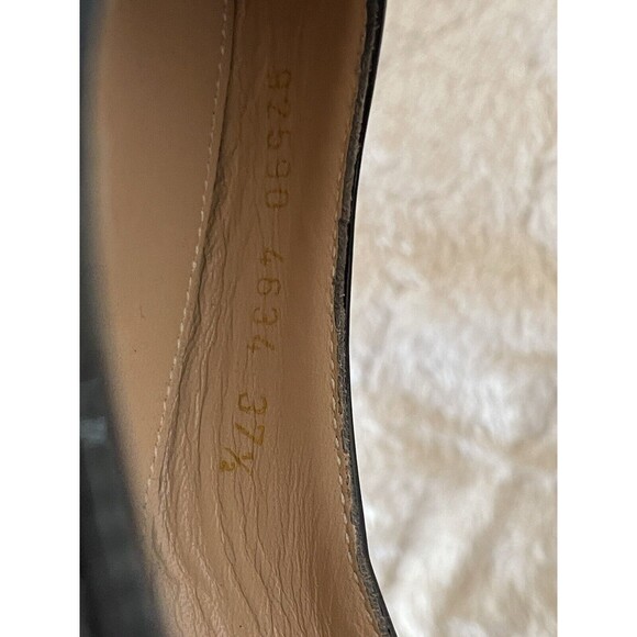 Gianvito Rossi Women's Black Patent Leather Slingback Pumps EU 37 1/2 US 7 $695 - Picture 14 of 16